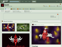 Tablet Screenshot of bassms.deviantart.com