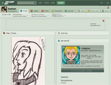 Tablet Screenshot of keeton.deviantart.com