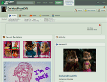 Tablet Screenshot of dorkandproudofit.deviantart.com