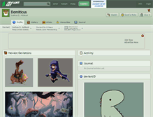 Tablet Screenshot of domiticus.deviantart.com