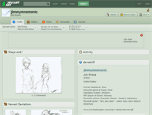 Tablet Screenshot of jimmymnemonic.deviantart.com