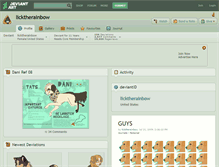 Tablet Screenshot of licktherainbow.deviantart.com