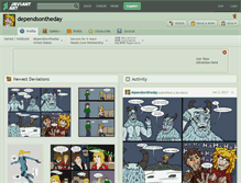 Tablet Screenshot of dependsontheday.deviantart.com