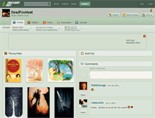 Tablet Screenshot of deadfoxmeat.deviantart.com