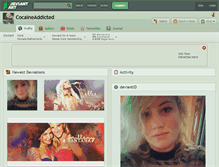 Tablet Screenshot of cocaineaddicted.deviantart.com