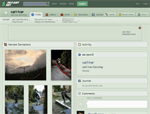 Tablet Screenshot of carl-ivar.deviantart.com