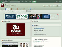 Tablet Screenshot of abrasionmagazine.deviantart.com