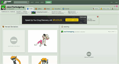 Desktop Screenshot of jokesthehedgehog.deviantart.com