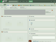 Tablet Screenshot of kol.deviantart.com