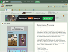 Tablet Screenshot of diggerman.deviantart.com