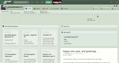 Desktop Screenshot of lonelydreamer21.deviantart.com
