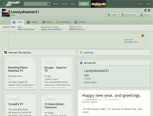 Tablet Screenshot of lonelydreamer21.deviantart.com