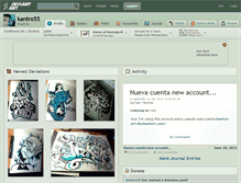 Tablet Screenshot of kantro55.deviantart.com