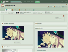 Tablet Screenshot of itsuki-x-simca.deviantart.com
