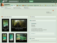 Tablet Screenshot of cyanurex.deviantart.com