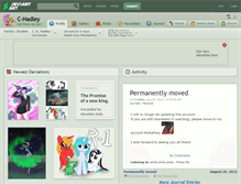 Tablet Screenshot of c-hadley.deviantart.com