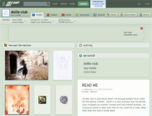 Tablet Screenshot of dollie-club.deviantart.com
