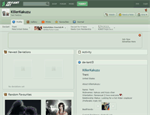 Tablet Screenshot of killerkakuzu.deviantart.com