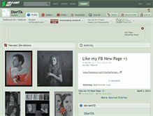 Tablet Screenshot of dlorita.deviantart.com