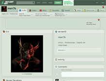 Tablet Screenshot of morr76.deviantart.com