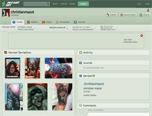 Tablet Screenshot of christianmasot.deviantart.com