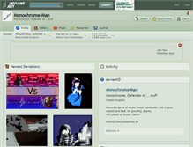 Tablet Screenshot of monochrome-man.deviantart.com