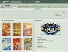 Tablet Screenshot of kieshar.deviantart.com