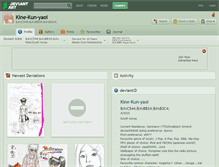 Tablet Screenshot of kine-kun-yaoi.deviantart.com