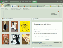 Tablet Screenshot of enol001.deviantart.com