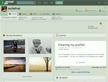 Tablet Screenshot of ceciliefrost.deviantart.com