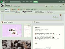 Tablet Screenshot of classeco.deviantart.com