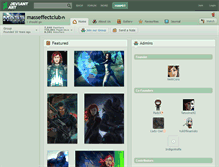 Tablet Screenshot of masseffectclub.deviantart.com