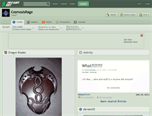 Tablet Screenshot of cosmosisrage.deviantart.com