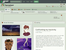 Tablet Screenshot of popcosplayer.deviantart.com