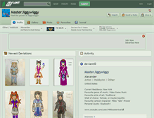 Tablet Screenshot of masterjiggywiggy.deviantart.com