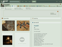 Tablet Screenshot of freekill1.deviantart.com