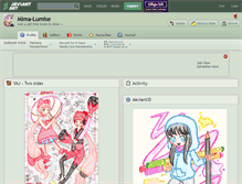 Tablet Screenshot of mima-lumise.deviantart.com