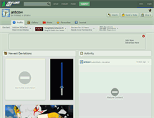 Tablet Screenshot of antcow.deviantart.com