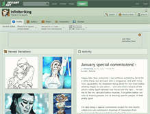 Tablet Screenshot of infiniteviking.deviantart.com