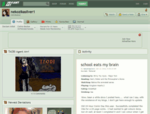 Tablet Screenshot of nekozikasilver1.deviantart.com