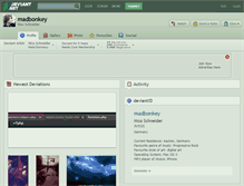 Tablet Screenshot of madbonkey.deviantart.com