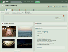 Tablet Screenshot of desert-hedgehog.deviantart.com