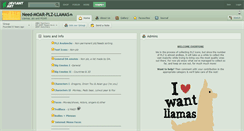 Desktop Screenshot of need-moar-plz-llamas.deviantart.com