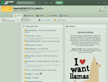 Tablet Screenshot of need-moar-plz-llamas.deviantart.com