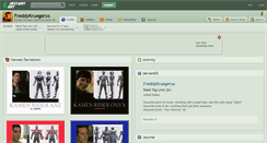 Desktop Screenshot of freddykruegerxx.deviantart.com