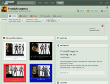 Tablet Screenshot of freddykruegerxx.deviantart.com