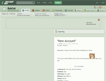 Tablet Screenshot of bubcat.deviantart.com