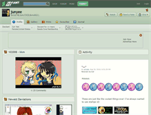 Tablet Screenshot of junyee.deviantart.com