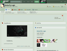 Tablet Screenshot of butterfly-logic.deviantart.com