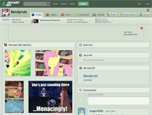 Tablet Screenshot of bendyrulz.deviantart.com